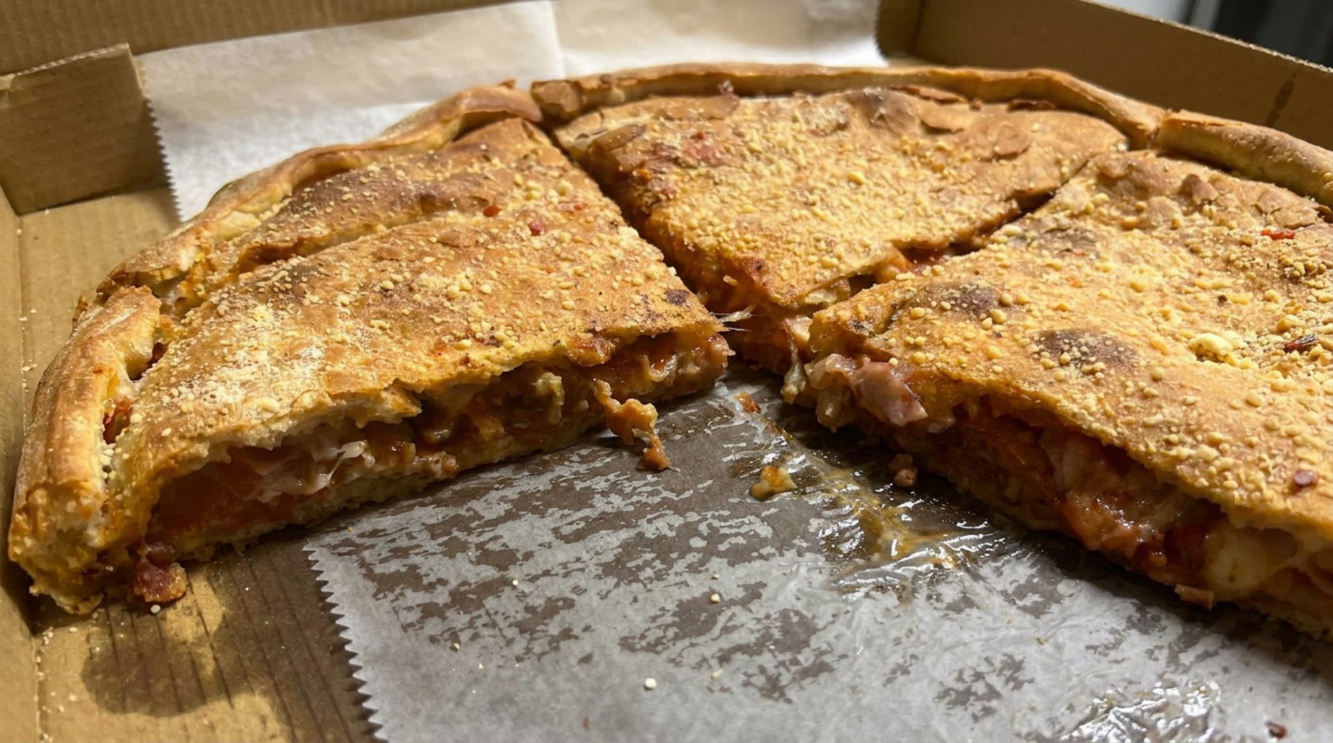 The Slammy Sammy and stuffed pizza